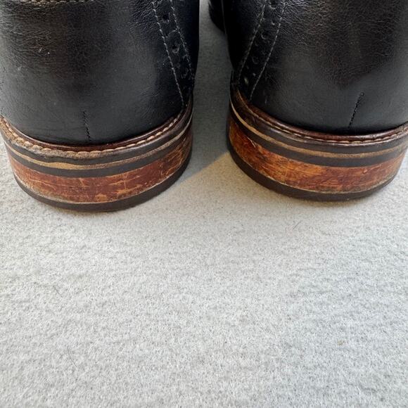 Johnston & Murphy Mens 13 D Black Apron Toe Derby Oxford Dress Shoes J&M Flex main image 7